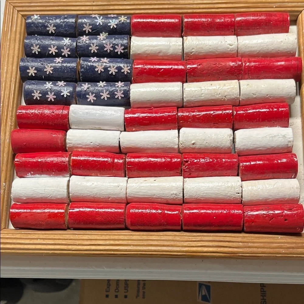 Handcrafted Patriotic American Flag Wall Art